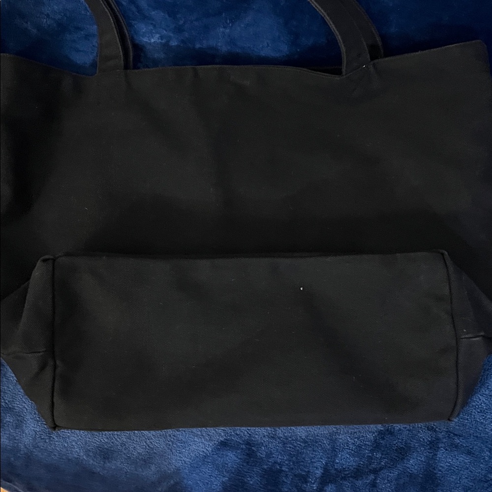 Karl Lagerfeld Black Canvas Tote - Picture 6 of 6